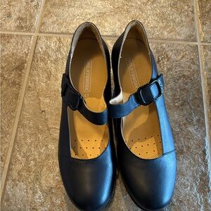 Navy Mary Jane Heels